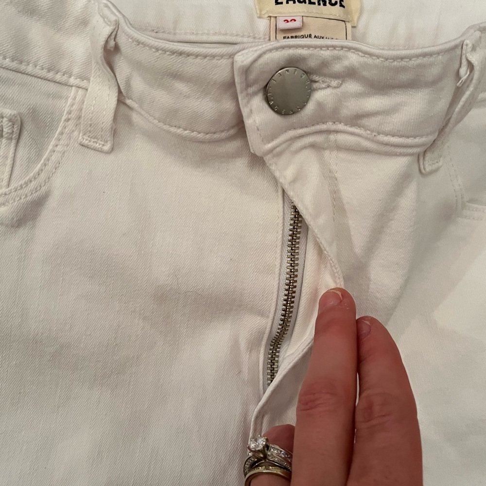 L'AGENCE Margot Skinny Jeans in Blanc‎ - Picture 6 of 10